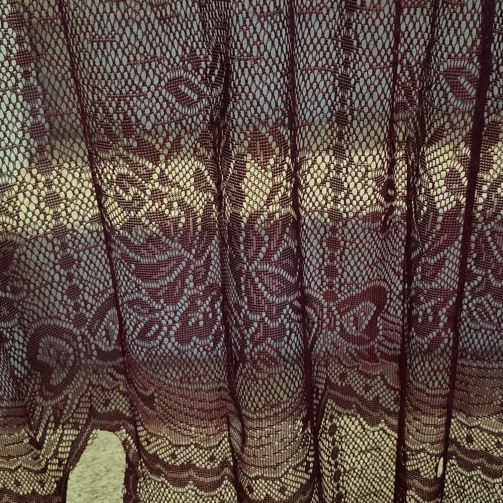 Semi Sheer Fan Swag Curtain 58